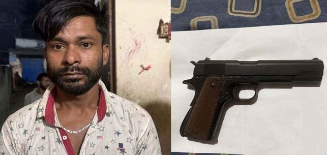 গাজীপুরে বিদেশি পিস্তলসহ যুবক আটক।