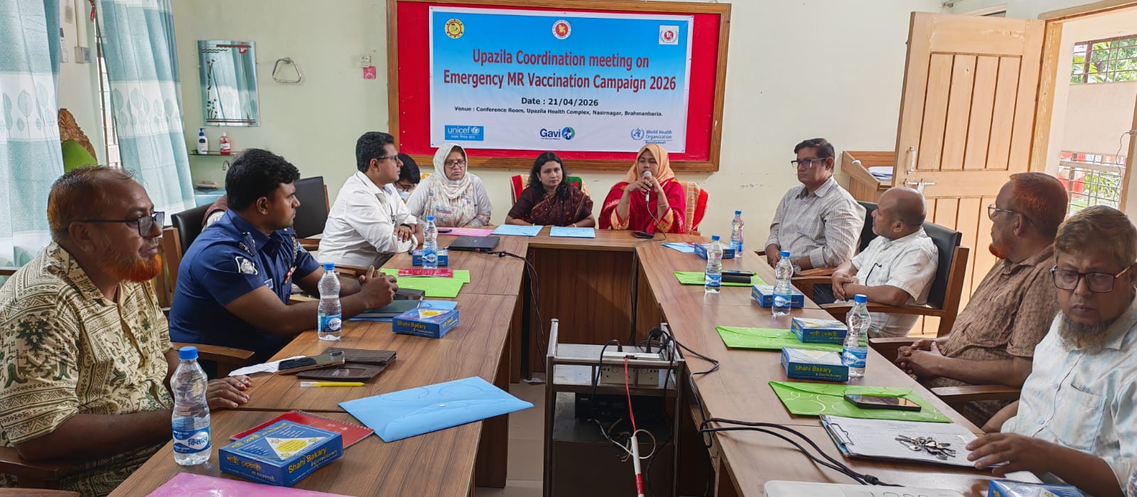 নাসিরনগরে জরুরী হাম-রুমেলা ক্যাম্পেইন উপলক্ষে সমন্নয় সভা অনুষ্ঠিত