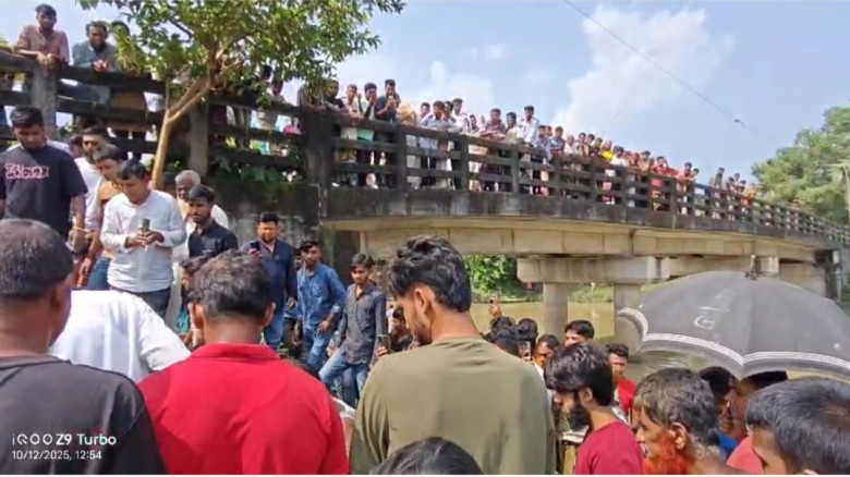 রেল সেতু থেকে নদীতে ঝাঁপ যুবকের, ১ঘন্টা পর লাশ উদ্ধার।
